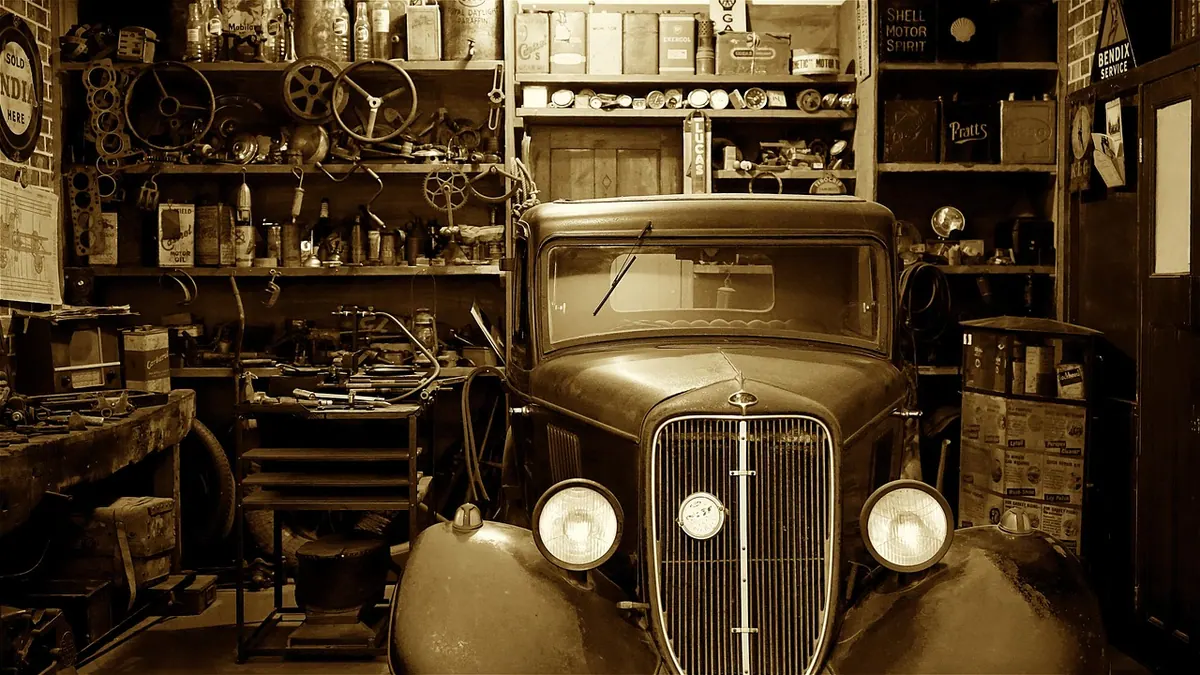 Atelier de garage automobile